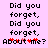 Pixelated text on a light purple background with red heart symbols replacing parts of the word 'about' in two identical side-by-side