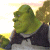 A pixelated contact sheet showing two frames of an animated Shrek icon with green text reading "Original Icons .com" on a dark background.