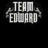 A split-screen buddy icon with 'Team Edward' text on top left, 'Team Jacob' text on bottom left, and two celebrity images on the right.