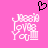 Pixelated pink background with two identical white text-based icons reading 'I Really Love You' and a black heart symbol above them.