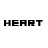 Pixelated animation of pink hearts and text elements arranged in a , with heart symbols changing position relative to 'HEART' text blocks across frames
