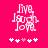 Pixelated pink and white icon with two figures holding hands, text above, and five heart symbols below on a solid pink background.