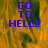 Blue text 'GO TO HELL!!' on a pixelated orange and green background with one gray