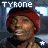 pixelated images shows a person wearing a red beanie and dark clothing with 'TYRONE' text above each frame, some frames containing a small star symbol