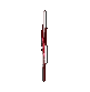 Red star-shaped icon with central dot transitions through multiple configurations including vertical, horizontal, and diagonal orientations.