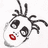 Pixelated cartoon face with large eyes, red lips, and black spiky hair against white background; adjacent text reads ACID GAP ZOOMED SQUARE.