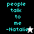 Pixelated cyan text on black, white, and gray backgrounds with star symbols replacing the 'i' in 'Natalie' across four
