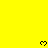 Yellow background with six black pixelated heart shapes arranged in two , partially obscured by a gray rectangle at the bottom right
