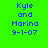 Static digital image with bright green background and blue pixelated text reading 'Kyle and Marina 9-1-07' in two