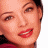 A 48x48 pixel buddy icon split into two sections: a partial portrait of a person on the left and green text on a dark background on the right.