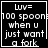 Four identical black-and-white pixelated display text with a heart symbol in the top-right and an asterisk in the bottom-right