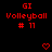 Red pixelated text and heart symbols on black background with partial gray overlay, animated sequence showing heart symbol transitions.