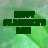 Green pixelated background with repeating dark green text blocks; some frames show partial text like 'HAPPY', 'ST.PATRICK'S DAY' and small white plus signs.
