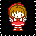 Six pixel-art icons arranged in a : two anime-style characters, two stylized 'G' letters, and two stylized 'J' letters on colored backgrounds