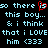 Pixelated text in light blue on black background with red heart symbol replacing 'is' in one version, showing two identical layouts side-by-side.