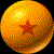 Golden spherical objects with red star symbols, some showing animated flame effects around the stars.