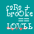 Pixelated text and symbols on teal background with red and gray accents, showing animation changes in the 'LOVE' section.