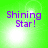 Green background with purple text 'Shining Star!' and shifting white light effects across four
