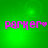 Green background with four identical pink text elements reading 'parker' followed by a small heart symbol, arranged in two of two