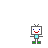 A 3x3 contact sheet of a pixel-art robot character named Toby with multiple text variations across seven sampled frames, showing sequential animation states from greeting to farewell.
