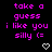 Pixelated text in bright pink on black background with two white heart symbols at bottom, repeated side-by-side.
