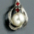 Animated pearl pendant with red gemstones on a gray background, next to green text reading OriginalIcons.com.