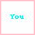 Animated sequence showing text fragments and a broken heart symbol on white background with pink border.