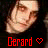 Two side-by-side animated frames of a pixelated character face with red text and heart symbols, displayed on a dark background.