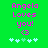 Green background with pink text reading "Angela Loves you!" and a heart symbol, surrounded by light blue and green pixelated flowers.