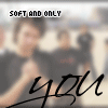 four and four shows a person in dark clothing with hands clasped, overlaid by handwritten text reading 'you' at the bottom and changing phrases above