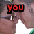 A four- shows a person kissing another with text overlays: 'you' (red), 'amaze' (white), 'me' (red), and '8/28/08' (white)
