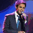 A split-screen image shows a person in formal attire with purple hair on the left and two close-up faces on the right, all overlaid with text reading 'kris allen supporter' at bottom-left.
