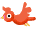 Animated contact sheet of a red cartoon bird in various flight poses on gray background