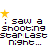 Animated contact sheet of a pixelated text-based buddy icon featuring repeated phrases about shooting stars and wishes, with yellow star symbols on white background.