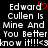 Pixelated text on black background with red heart symbol over 'Edward', repeated twice side-by-side.
