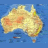 A pixelated map of Australia on a blue background with yellow text asking "Is It A Island?" in a static image frame.