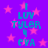 Pixelated text and pink stars on a purple background, with repeated 'I LUV TYLER' phrases in blue. The image shows no motion or animation changes across observations.