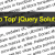 A static image shows a horizontal black bar with yellow pixelated text reading 'Top Funny' against a white background of scattered gray pixels.