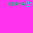 Static pixel art displays green text and cyan heart symbol on bright pink background with two identical side-by-side arrangements.