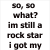six text with a central headphone icon, displaying song lyrics and musical symbols in black text on white background