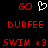 Red pixelated text and symbols on black background with white heart symbol in center, showing animation where heart changes from white to red.