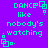 Pixelated cyan text on purple background reads "DANCE like nobody's watching." with small square and dot symbols.