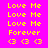 Pixelated yellow text and symbols on a bright pink background with purple rectangular overlays in specific positions.