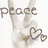 Animated icon shows a hand making peace sign with heart outline, transitioning to of six colored hand gestures and musical notes with 'party' text