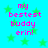 Pixelated text reads 'my bestest buddy erin!' in pink on a cyan background with green stars, displayed in a of four identical