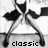 Black-and-white pixelated animation of a figure with a triangular body and four limbs, transitioning between two states with text labels below.