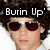 six pixelated images showing a person with curly brown hair and red-tinted sunglasses, each with different text overlays