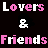 Pixelated text animation with alternating pink and white lettering on black background, displayed as a contact sheet of two frames showing sequential color changes.