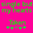 A bright pink background displays green text and pixelated icons with partial black text on the right side.