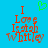 Blue background with red text reading 'I Love Isiah Whitely' and a green pixelated heart above the text, showing two states where the heart is present in one state but absent in another.